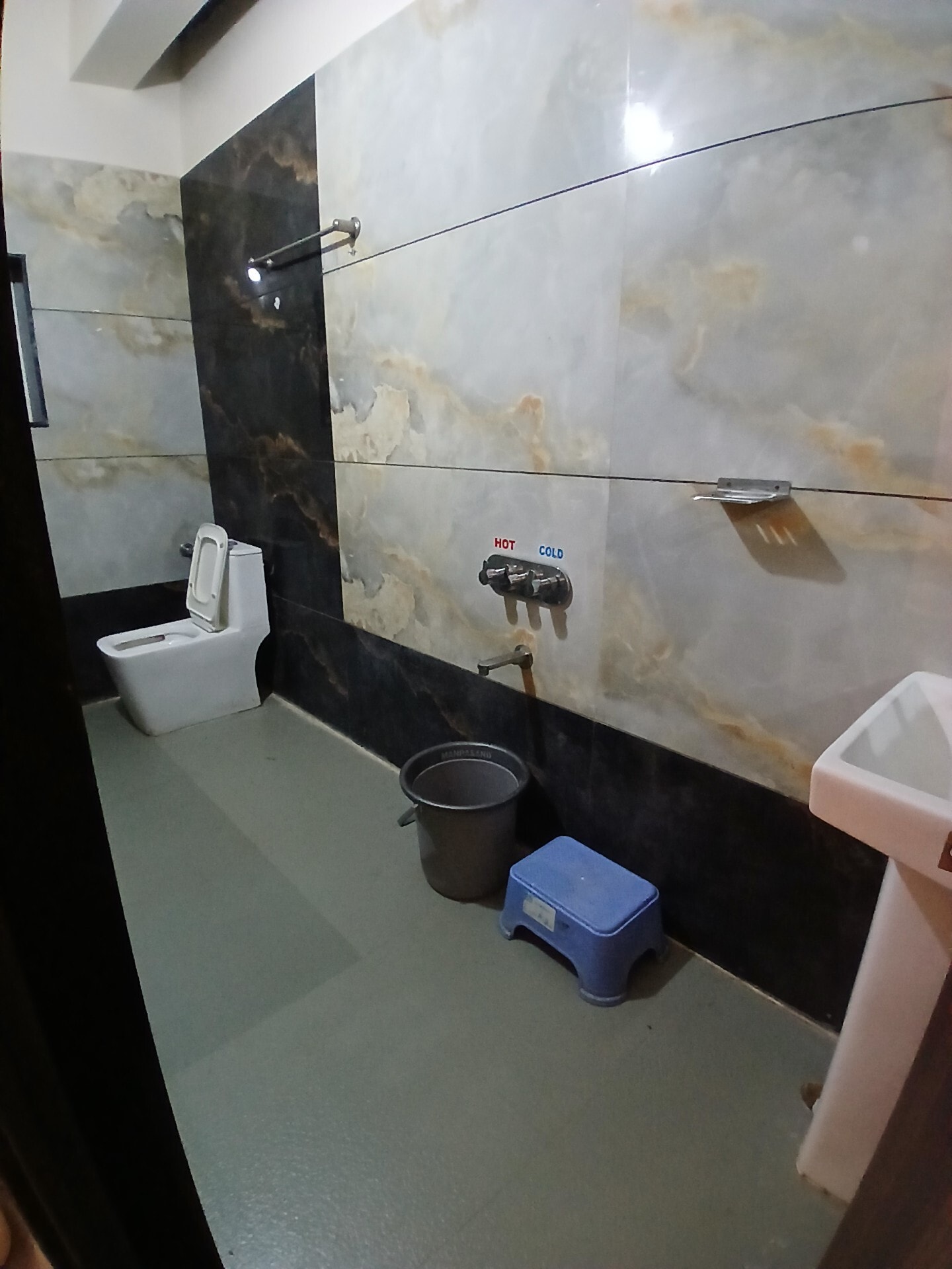 Attached bathroom with hot & cold water, Tirumal Lodge Saundatti